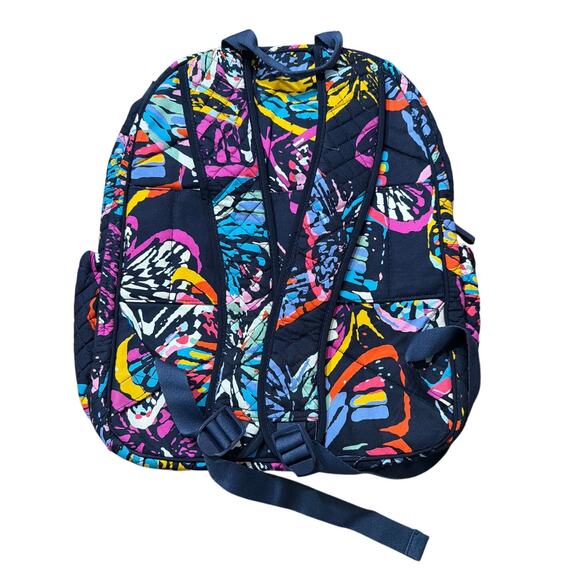Vera Bradley Butterfly Flutter Campus XL Backpack Laptop Compartment Back Pack - Picture 2 of 8